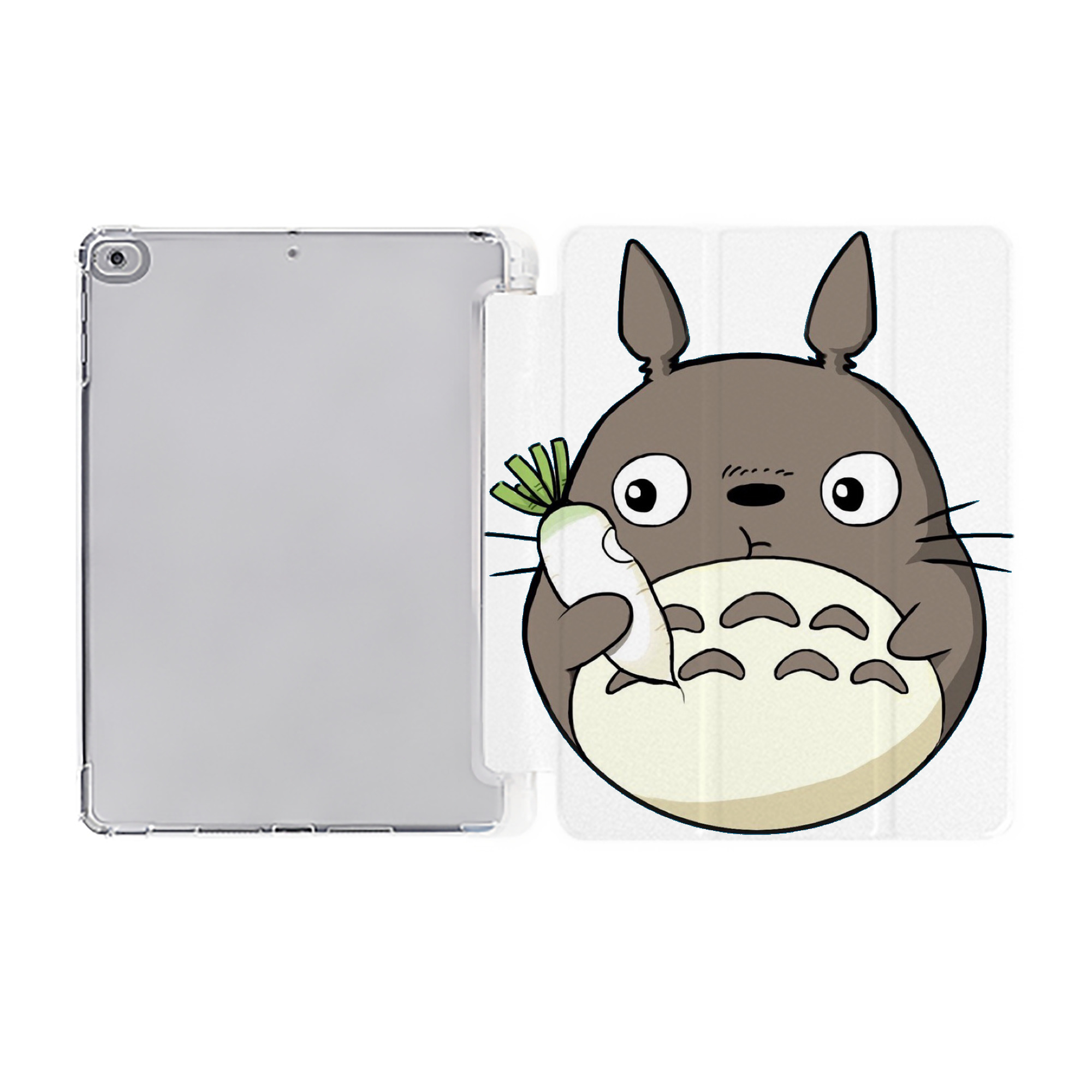 （画像用） となりのトトロ 草壁メイ 草壁サツキ My Neighbor Totoro Satsuki Kusakabe Mei Kusakabe IPad ケース ペン収納付き 三つ折りスタンド PUレザー×シリコン 対応機種9.5/10.5/10.9インチ